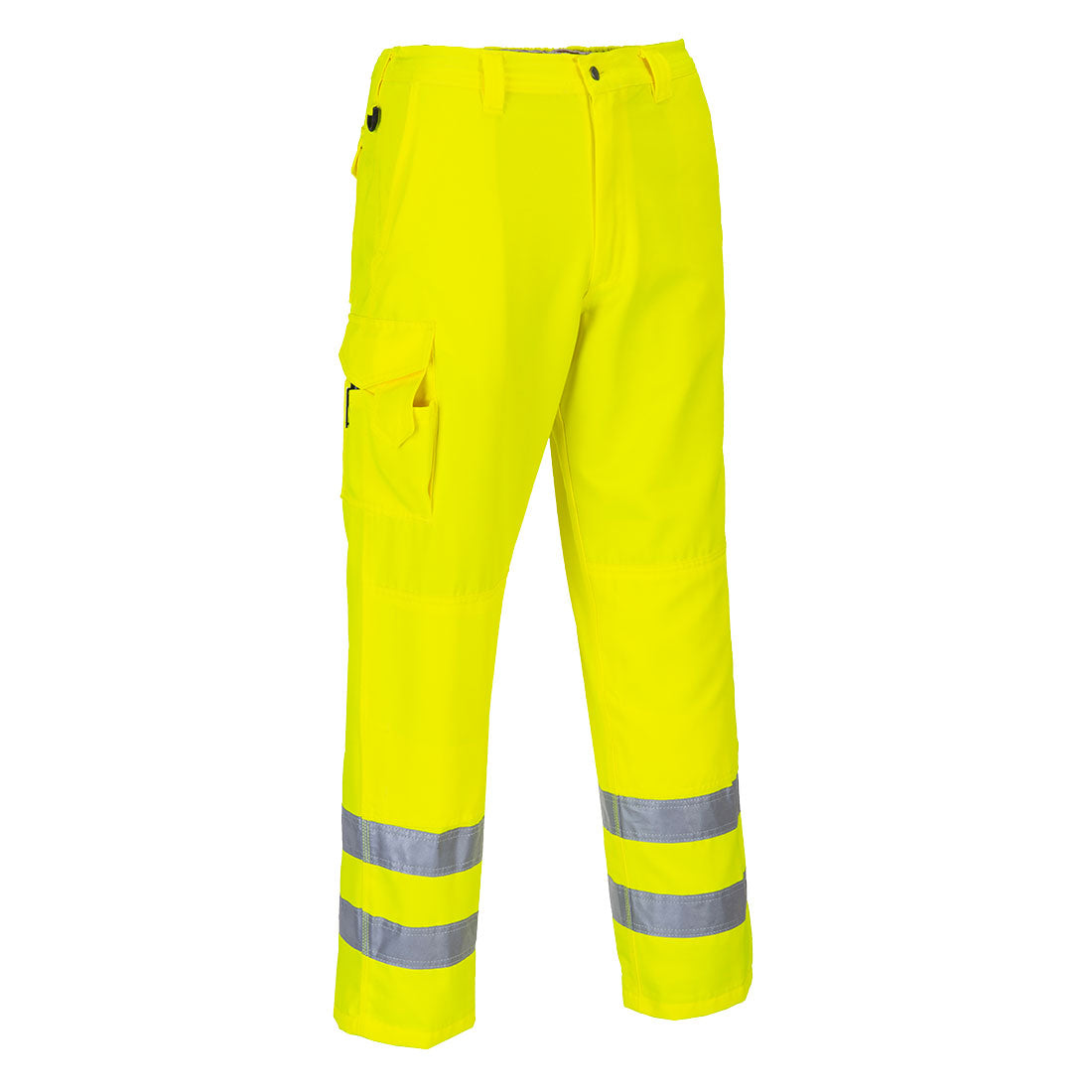 Portwest E046 Hi-Vis Service Pants - Yellow Tall, front