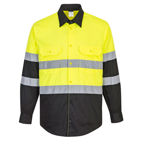 Two Tone ANSI Long Sleeve Work Shirt