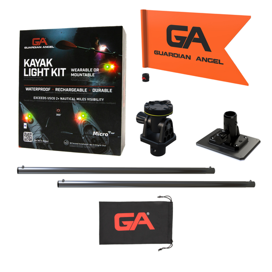 Guardian Angel Kayak Light Kit & Marine Mount Bundle