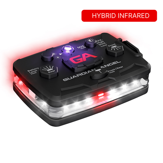 Guardian Angel Elite Series Infrared Hybrid White/Red wearable safety light