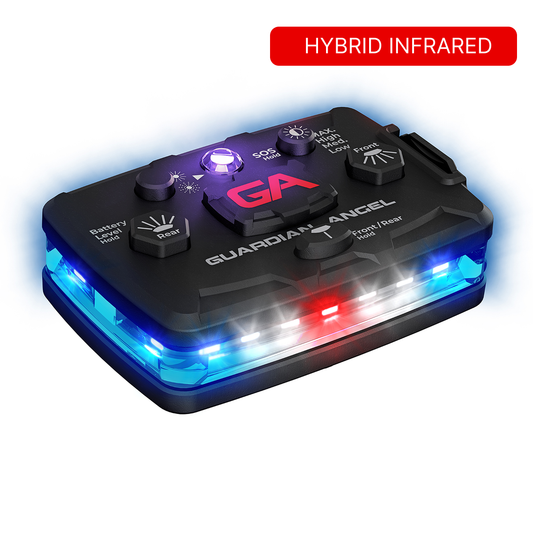 Guardian Angel Elite Series Infrared Hybrid Blue/Blue wearable safety light