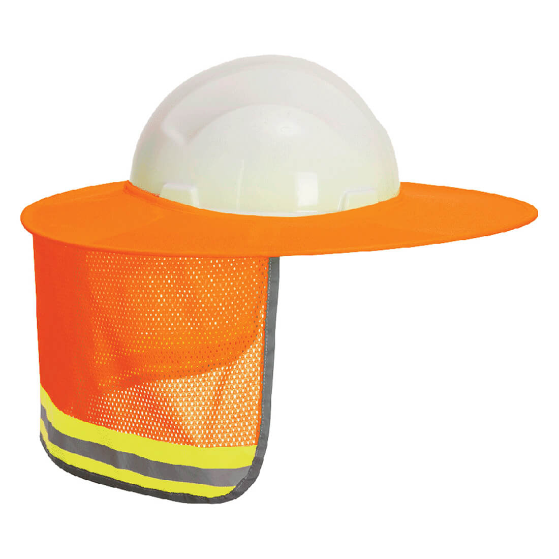 Portwest HA20 Hi-Vis Mesh Sun Shield - Orange, front
