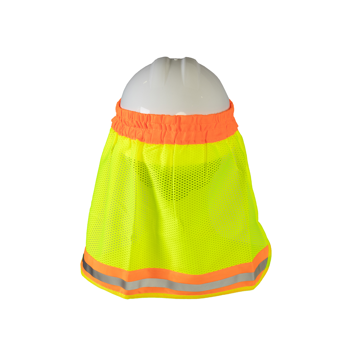 Petra Roc HNS-L Hi-Vis Neck Sun Shield for Hard Hats - Lime