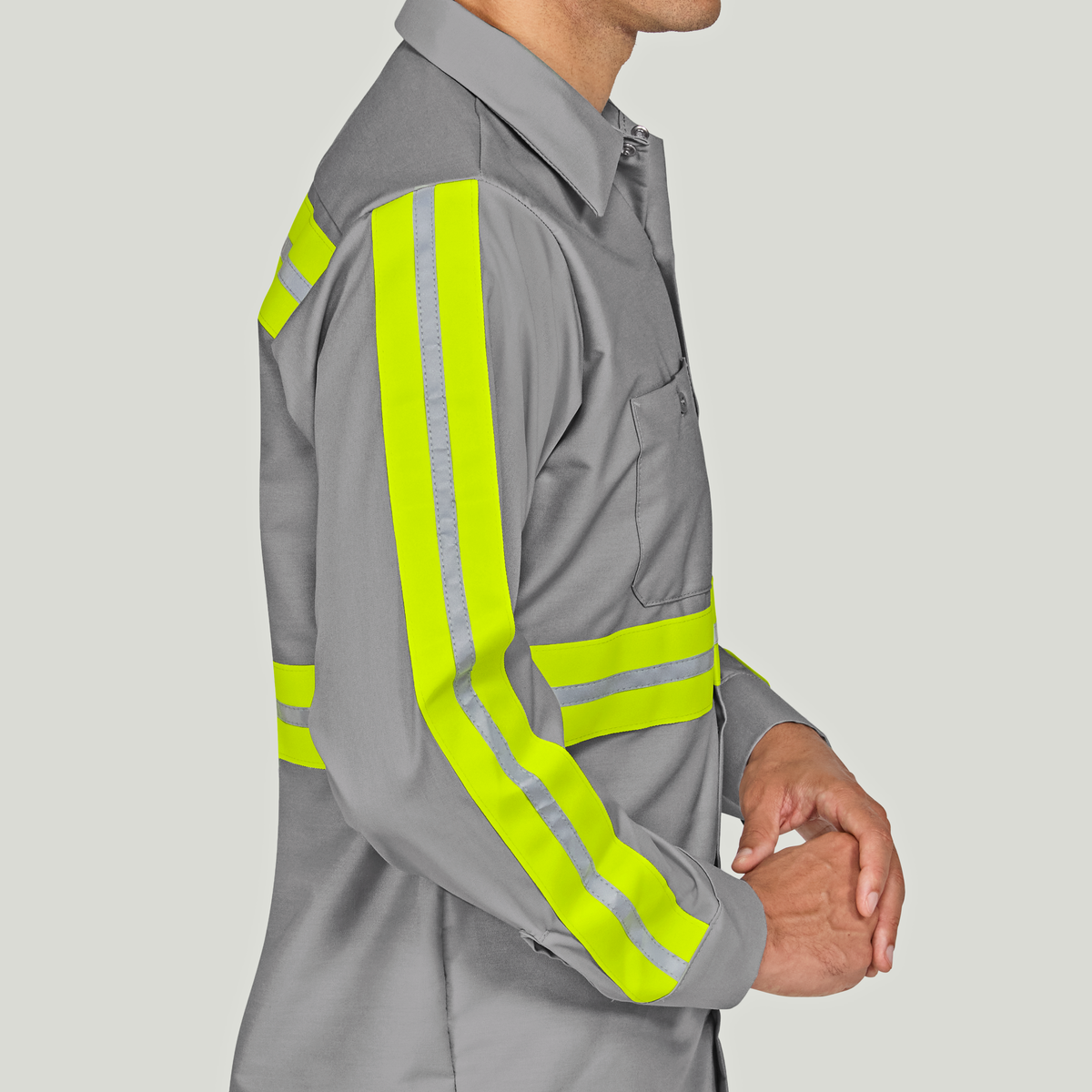 SP14 Long Sleeve Enhanced Visibility Industrial Work Shirt