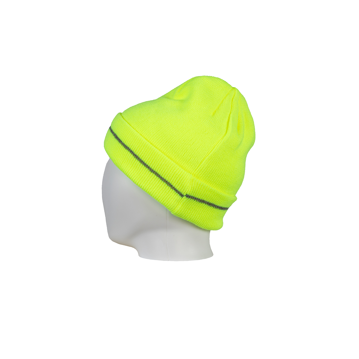 Petra Roc LBE-S1 Safety Beanie Hat with Reflective Stripe - Lime