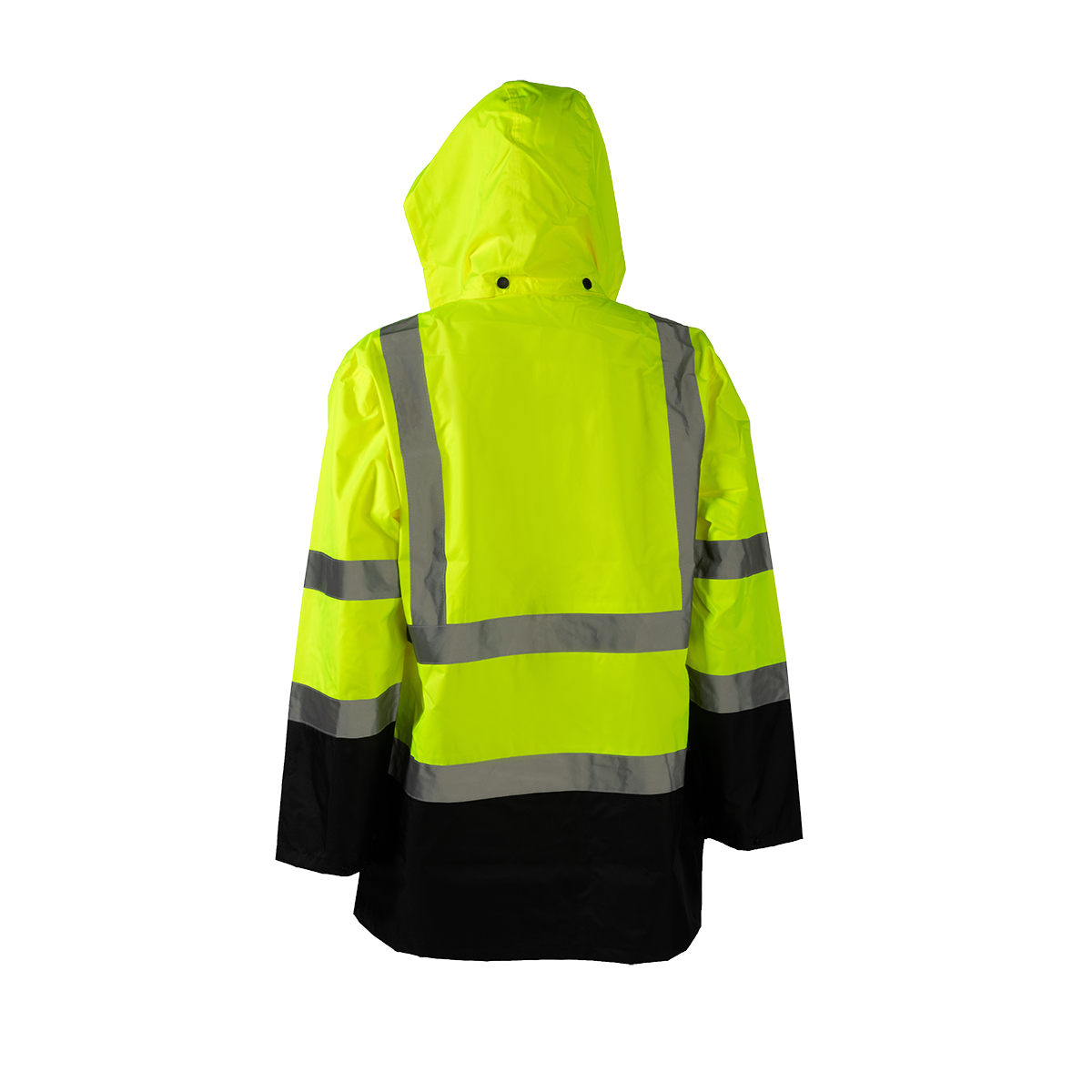 Petra Roc LBRJK-C3 ANSI Class 3 Waterproof Rain Jacket - Lime/Black