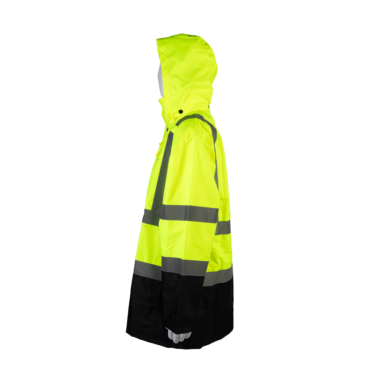 Petra Roc LBRJK-C3 ANSI Class 3 Waterproof Rain Jacket - Lime/Black