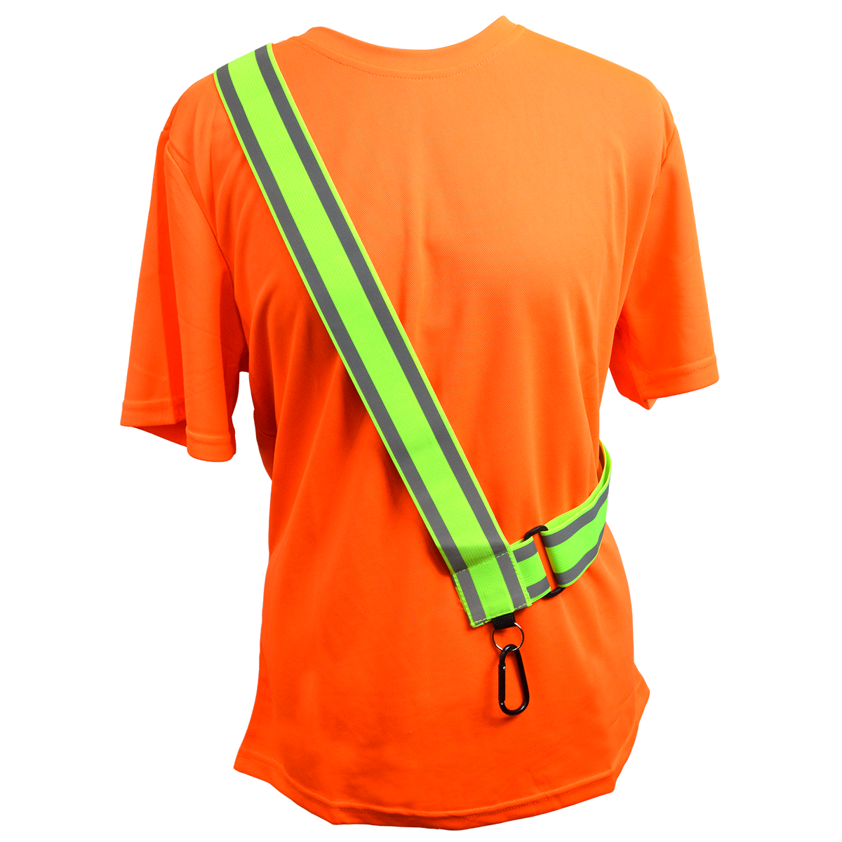Petra Roc LHV-SASH Hi-Vis Reflective Elastic Safety Belt Sash - Lime