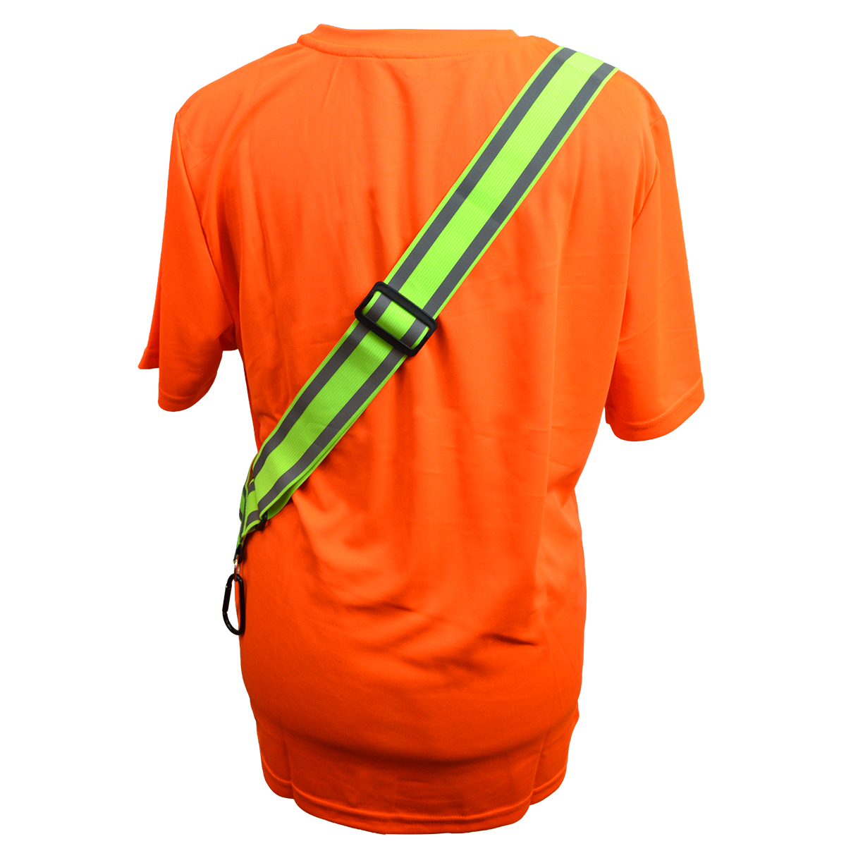 Petra Roc LHV-SASH Hi-Vis Reflective Elastic Safety Belt Sash - Lime