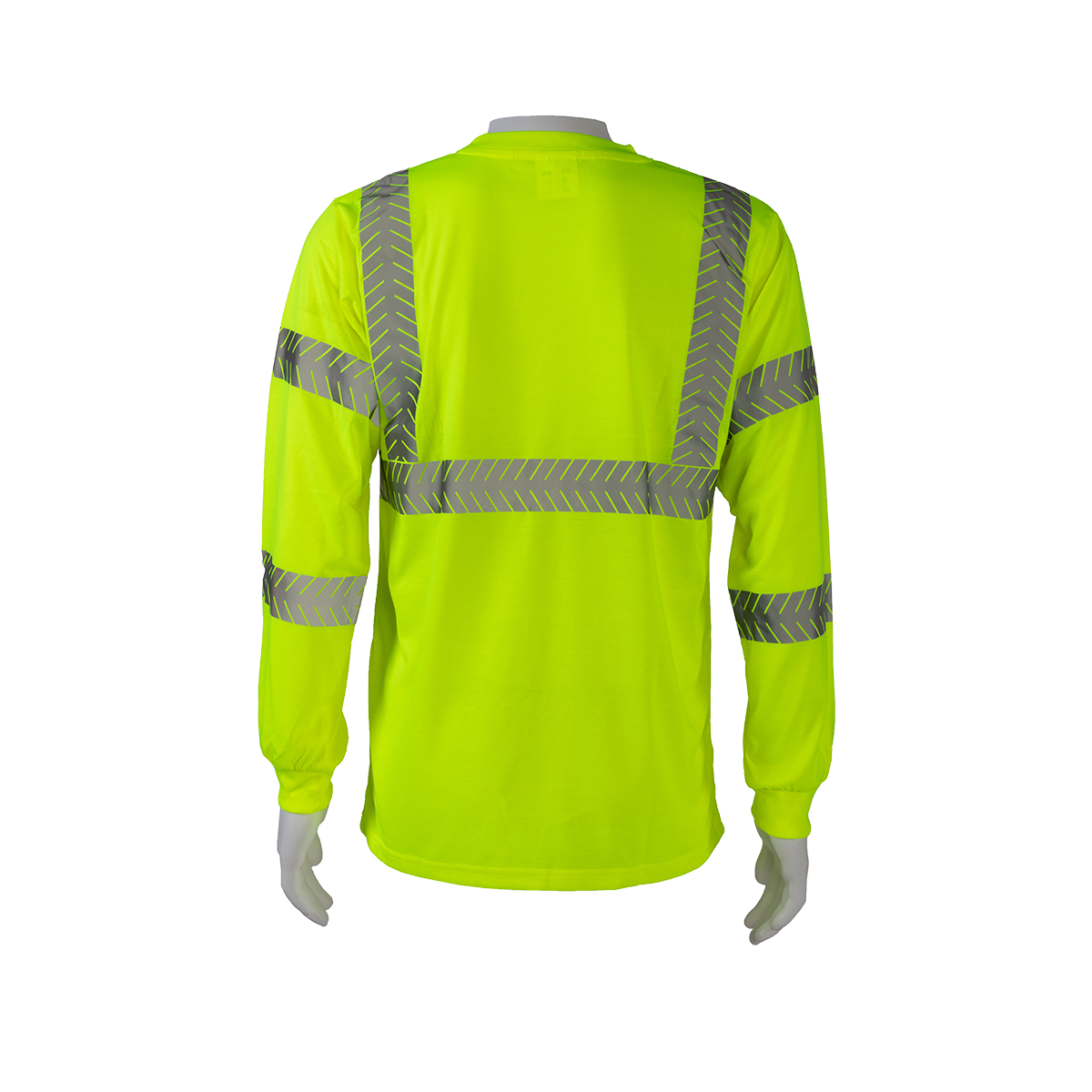 Petra Roc LJTSL3 ANSI Class 3 Jersey Knit Long Sleeve Pocket T-Shirt - Lime