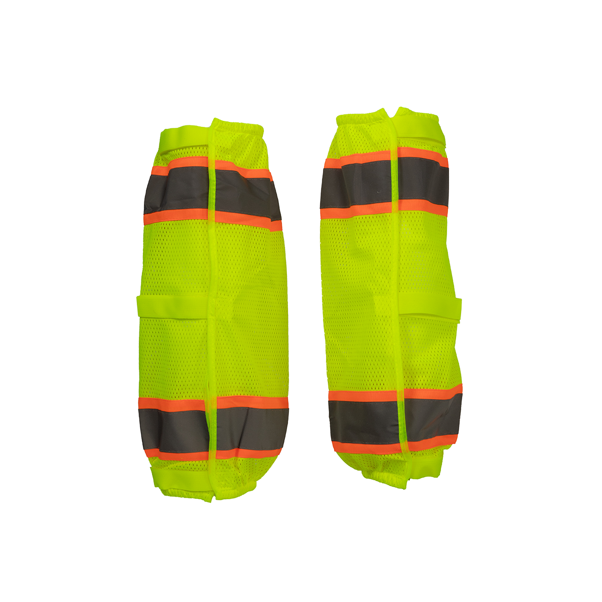 Petra Roc LMGO-CE ANSI Class E Mesh Reflective Leggings / Gaiters with Orange Contrast - Lime/Orange