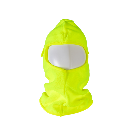 Petra Roc LMSK-S1 Fleece Balaclava Ski Mask & Hard Hat Liner - Lime