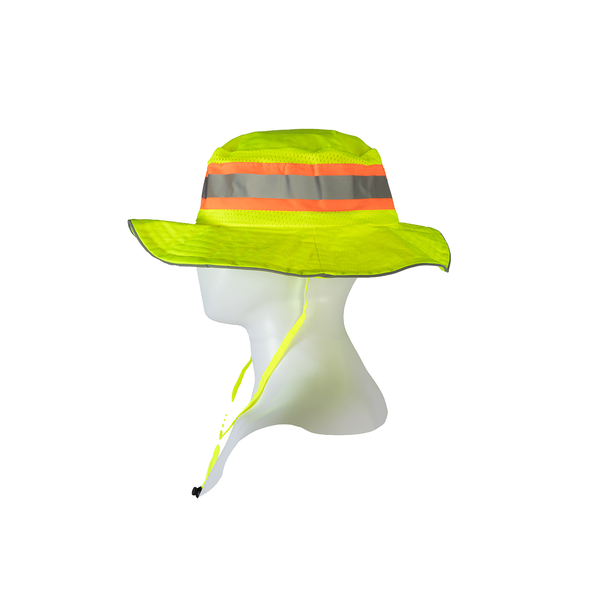 Petra Roc LRH-FB Hi-Vis Full Brim Ranger Style Sun Bucket Hat - Lime