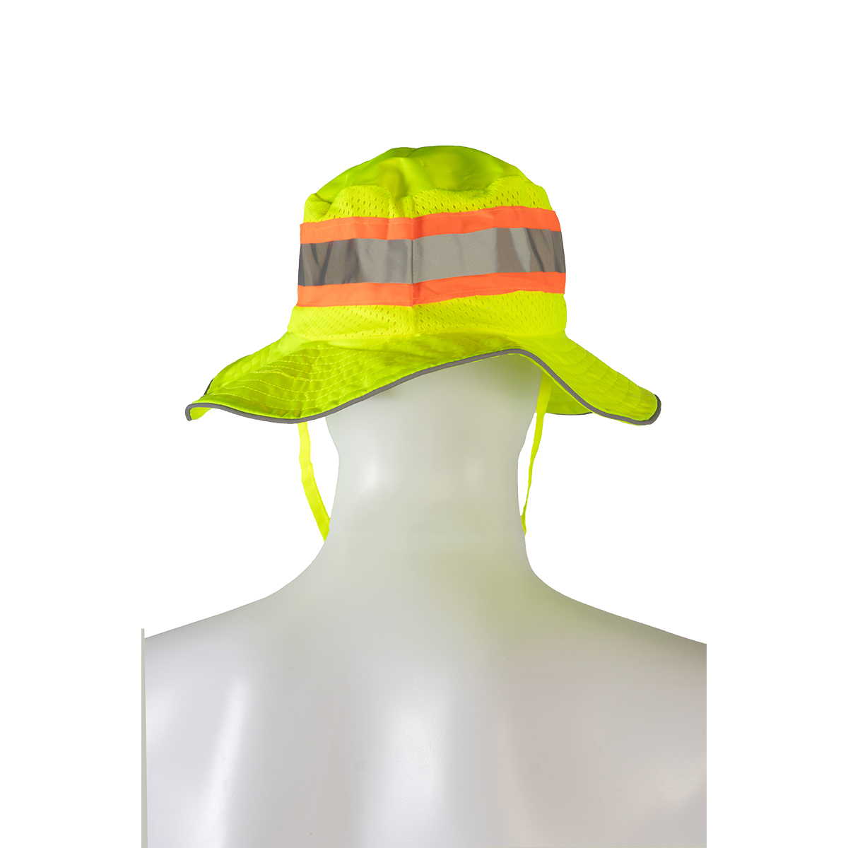 Petra Roc LRH-FB Hi-Vis Full Brim Ranger Style Sun Bucket Hat - Lime