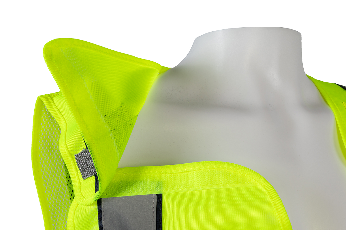 Petra Roc LV2-BPSV ANSI Class 2 Two-Tone Expandable Breakaway Public Safety Vest - Lime/Navy