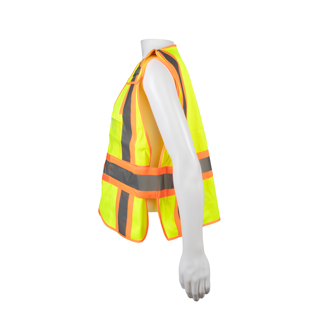 Petra Roc LV2-PSV ANSI Class 2 Expandable Breakaway Public Safety Vest, Solid - Lime/Orange