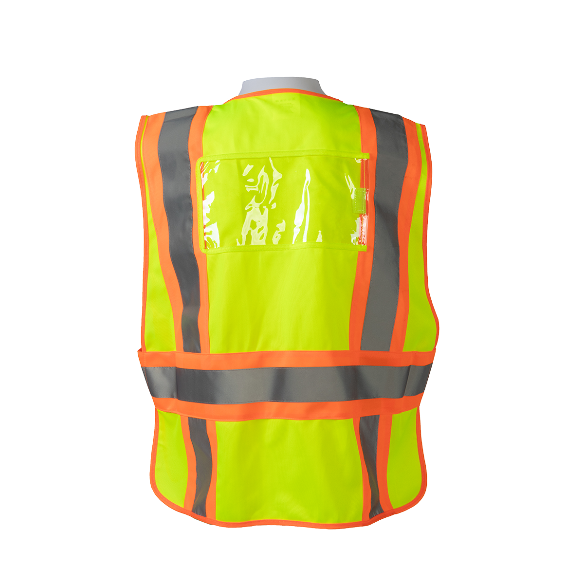 Petra Roc LV2-PSVP ANSI Class 2 Two-Tone Incident Command Expandable Breakaway Vest, Solid - Lime/Orange