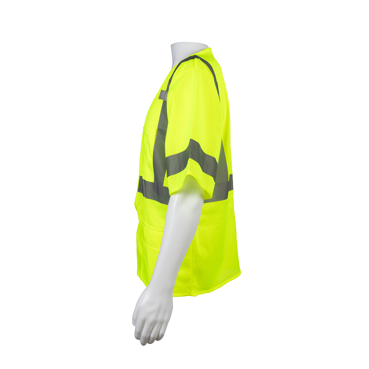 Petra Roc LVM3 ANSI Class 3 Mesh Vest with Hook & Loop Closure - Lime