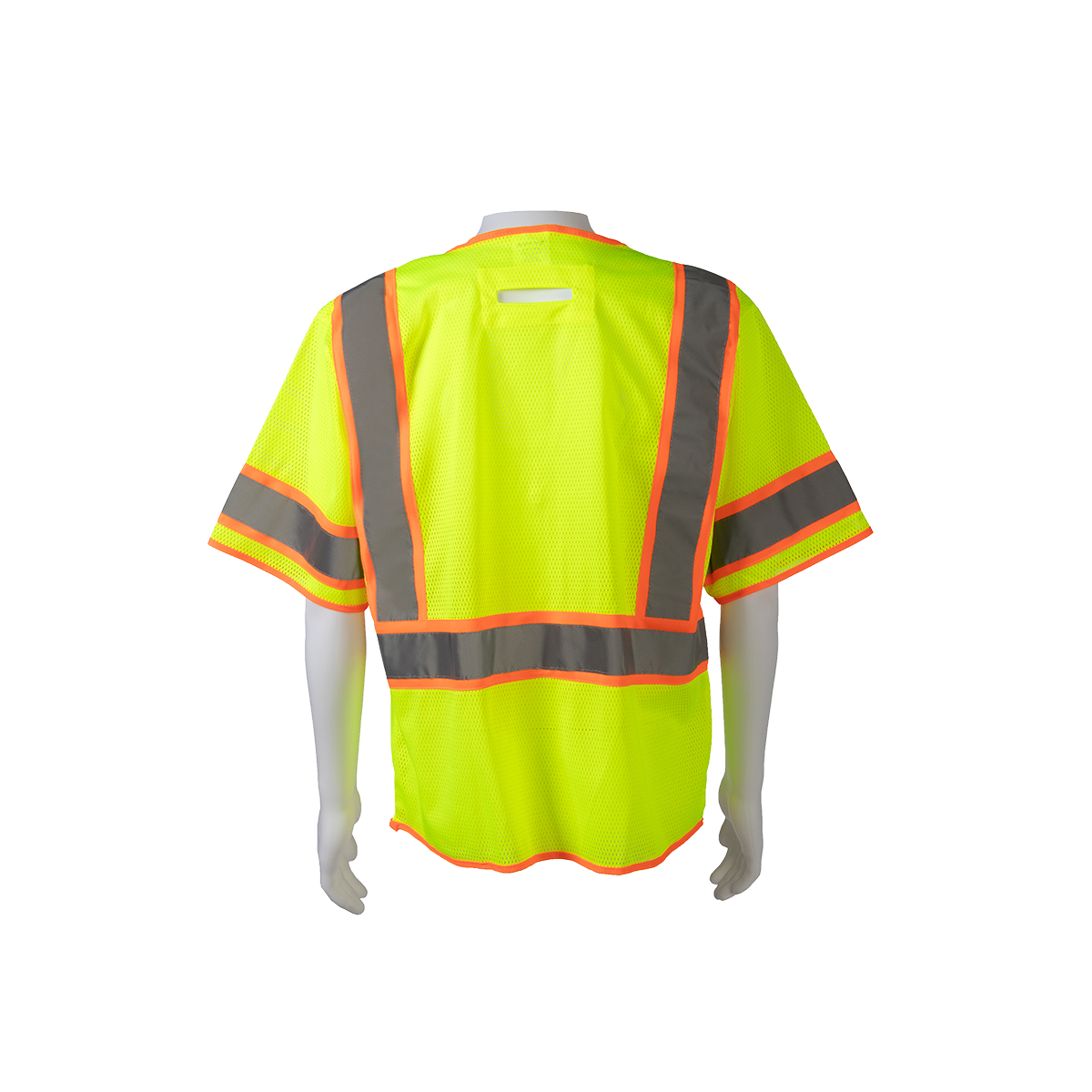 Petra Roc LVM3-CB1-EC ANSI Class 3 Two-Tone DOT Mesh Vest, Economy - Lime/Orange