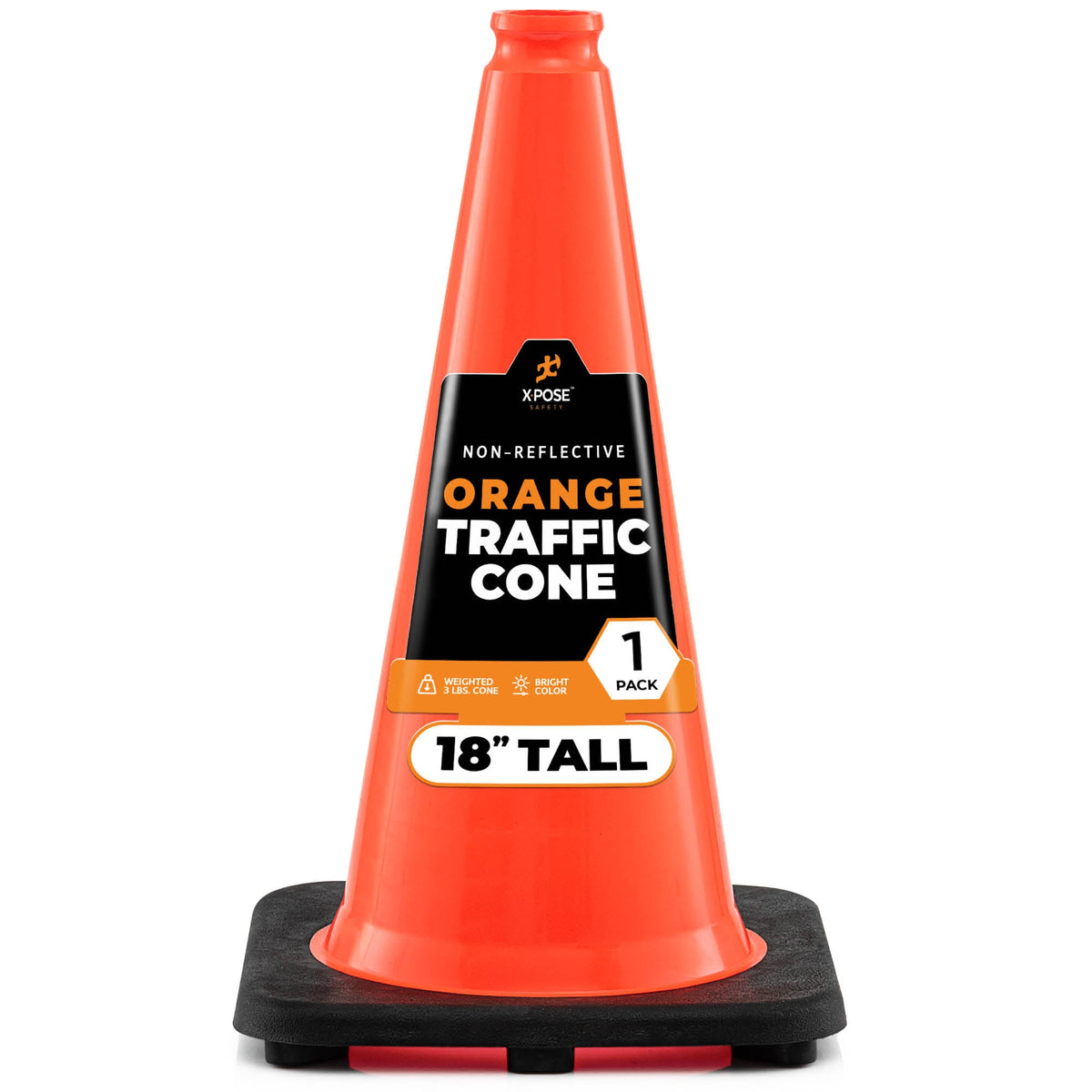 Xpose Safety 18" Orange Traffic Cone