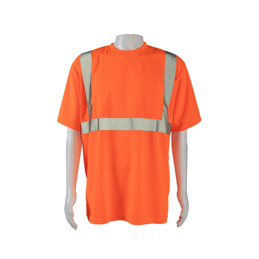 Petra Roc OTS2 ANSI Class 2 Birdseye Mesh Short Sleeve T-Shirt - Orange