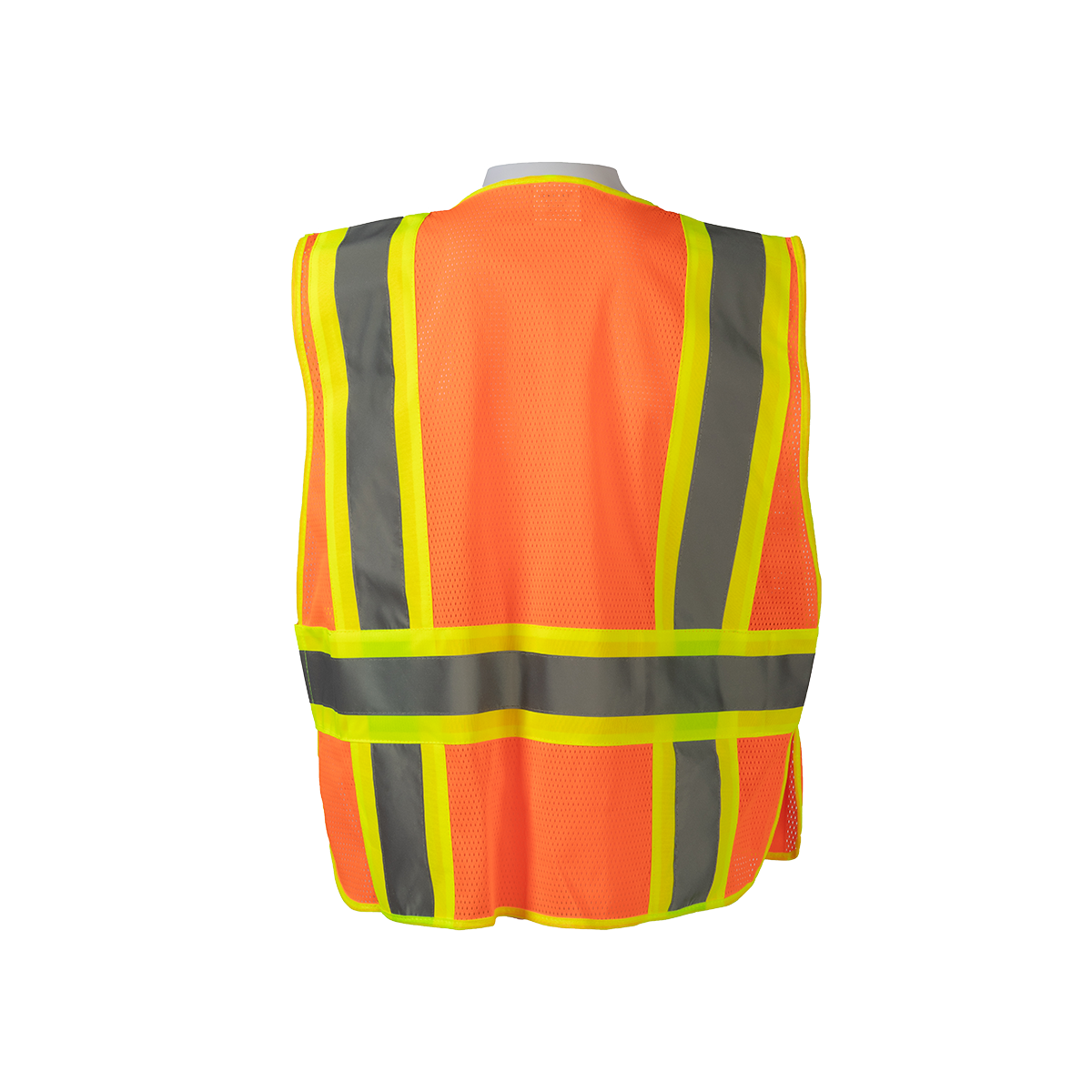 Petra Roc OVM2-PSV ANSI Class 2 Two-Tone Expandable Breakaway Public Safety Vest, Mesh - Orange/Lime