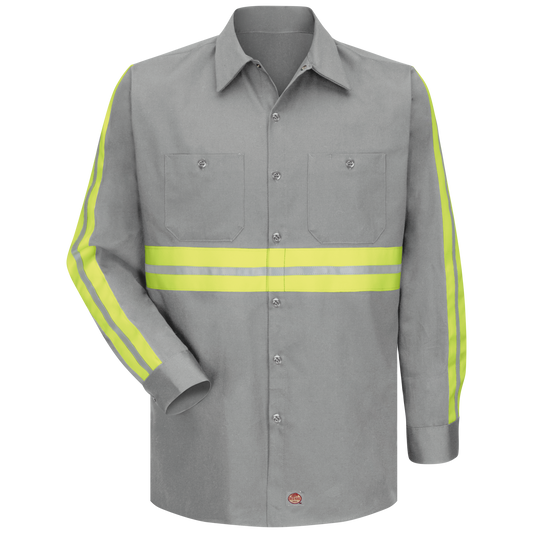 SC30 Long Sleeve Enhanced Visibility Cotton Work Shirt