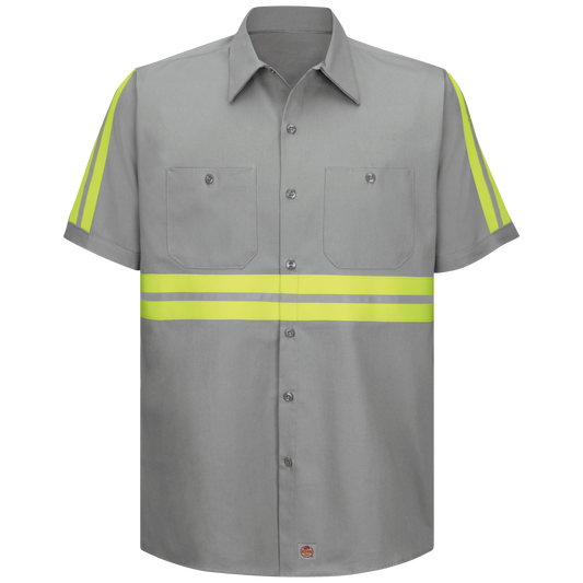 SC40 Short Sleeve Enhanced Visibility Cotton Work Shirt