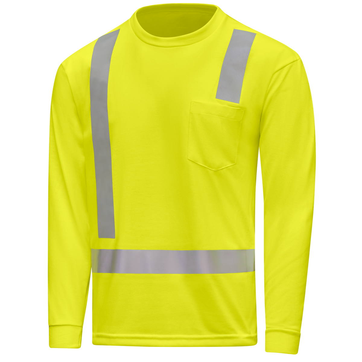 SK17 Hi-Vis Long Sleeve Pocket T-Shirt - Type R Class 2