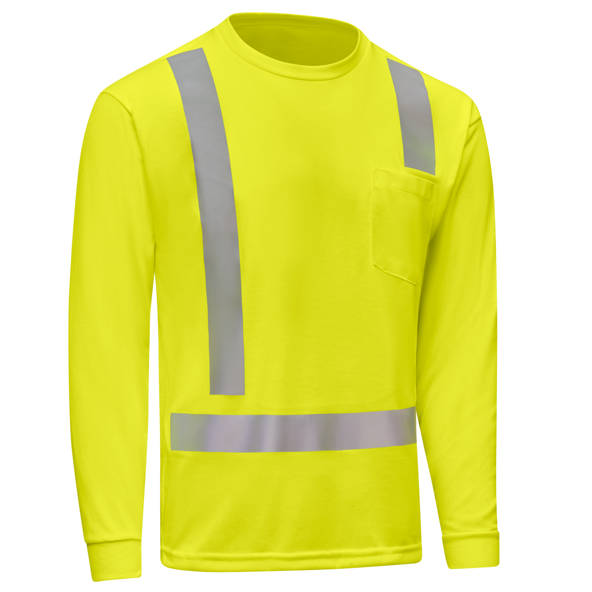SK17 Hi-Vis Long Sleeve Pocket T-Shirt - Type R Class 2