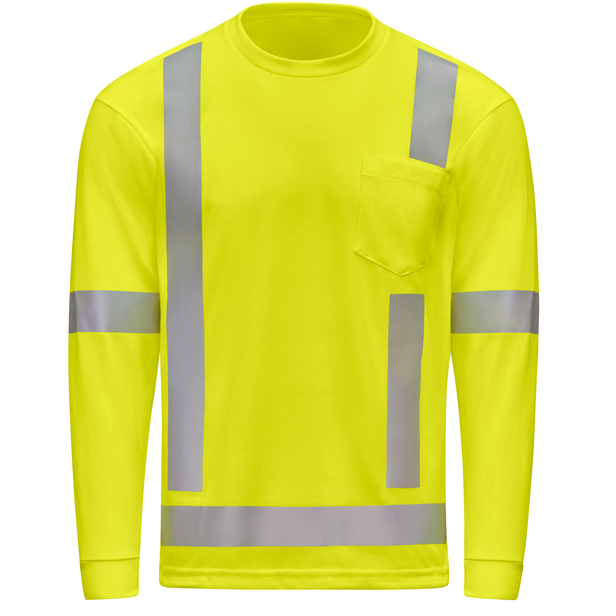 SK19HV Hi-Vis Long Sleeve Pocket T-Shirt - Type R Class 3