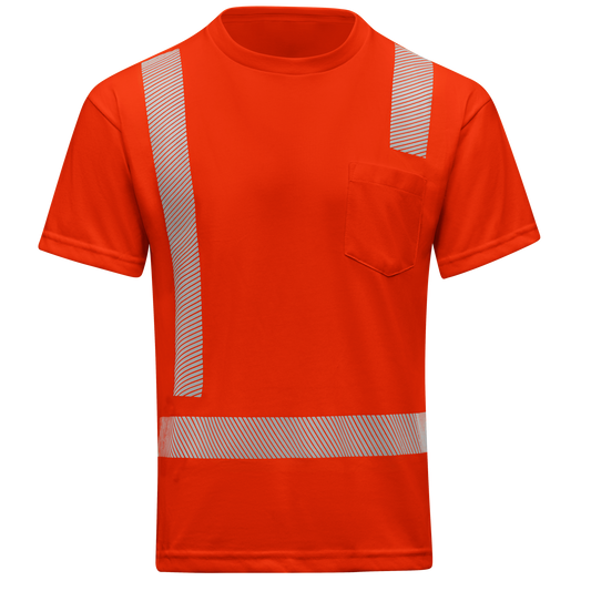 SK25 Hi-Vis Breathable Short Sleeve Pocket T-Shirt - Type R Class 2