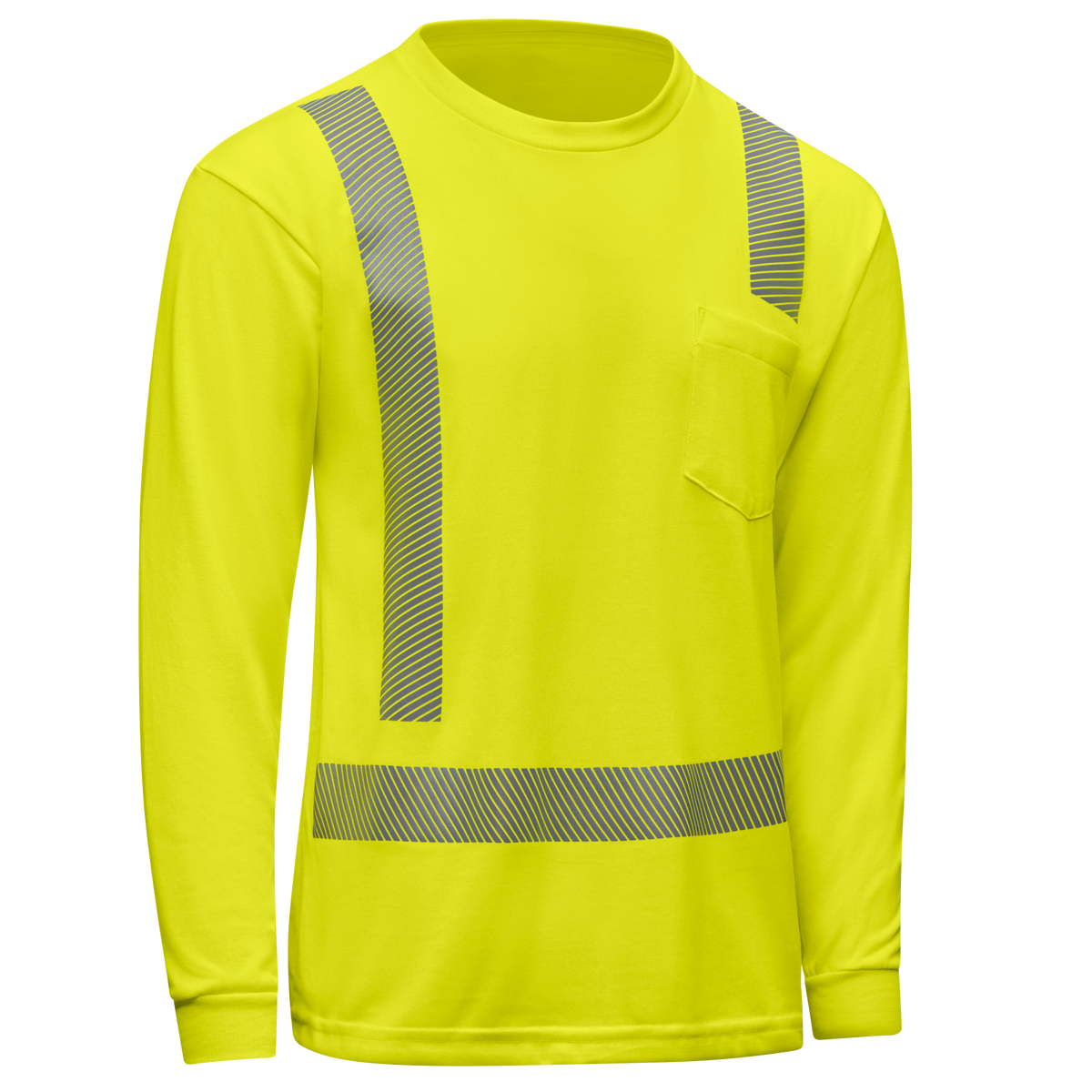 SK29HV Hi-Vis Breathable Long Sleeve Pocket T-Shirt - Type R Class 2