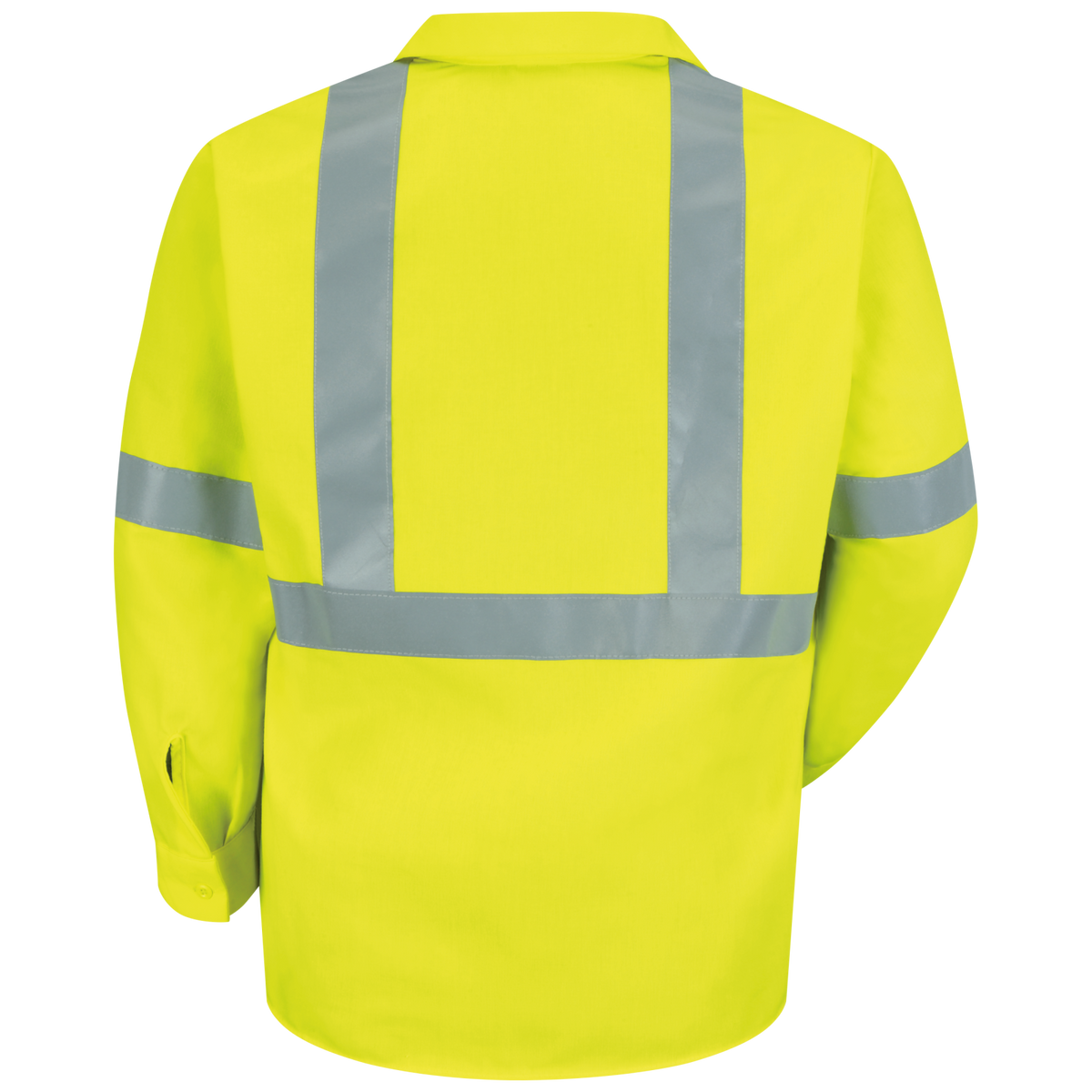 SS14HV Hi-Vis Yellow Long Sleeve Work Shirt - Type R Class 2