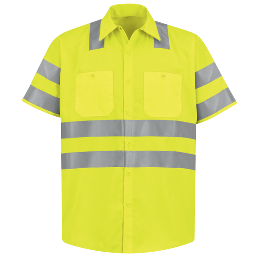 SS24AB Hi-Vis Short Sleeve Work Shirt - Type R Class 3