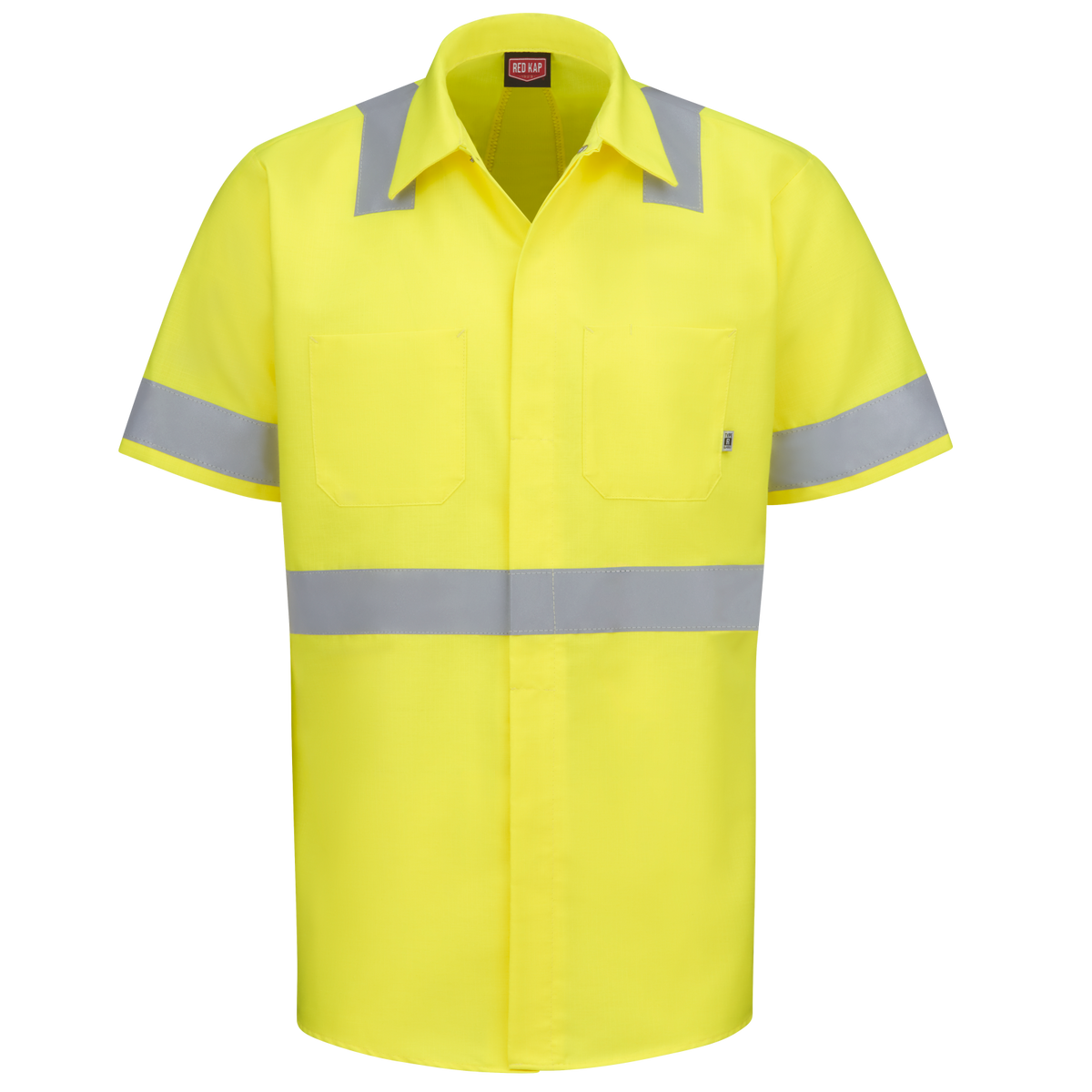 SX24HV Short Sleeve Hi-Vis Ripstop Work Shirt with MIMIX + OilBlok - Type R Class 2