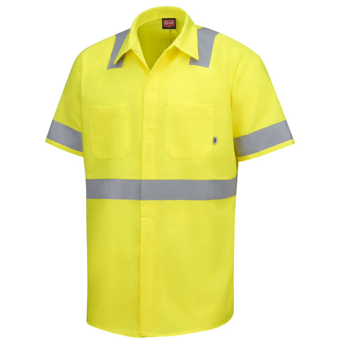 SX24HV Short Sleeve Hi-Vis Ripstop Work Shirt with MIMIX + OilBlok - Type R Class 2