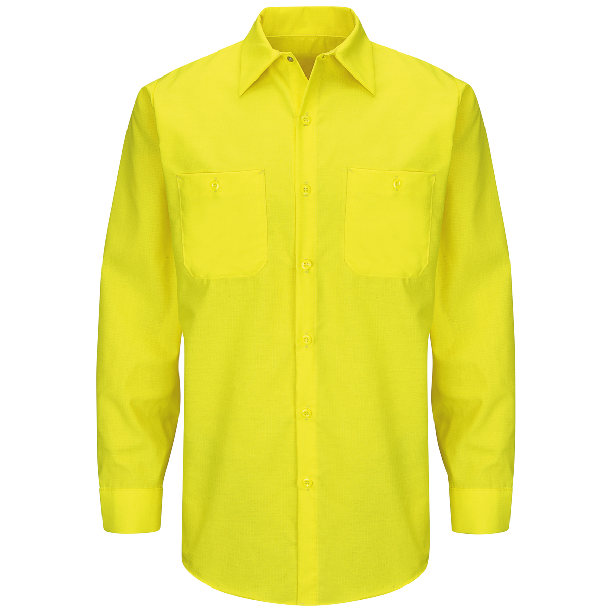 SY14YE Long Sleeve Enhanced Visibility Ripstop Work Shirt