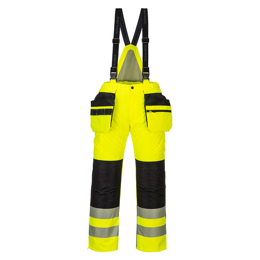 Portwest PW351 PW3 Hi-Vis Winter Pants - Yellow/Black, front