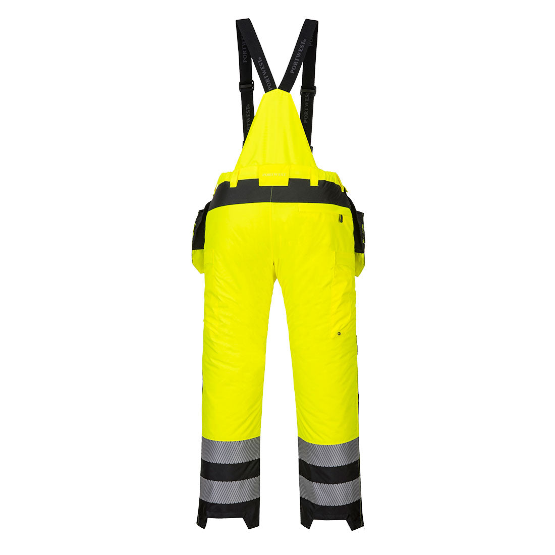 Portwest PW351 PW3 Hi-Vis Winter Pants - Yellow/Black, back