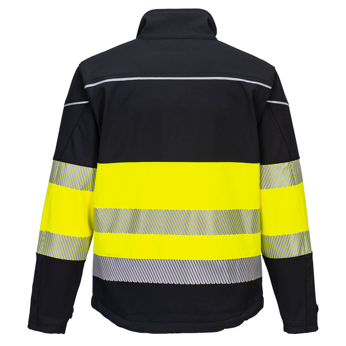 Portwest PW375 PW3 Hi-Vis Class 1 Softshell (3L) - Black/Yellow, back