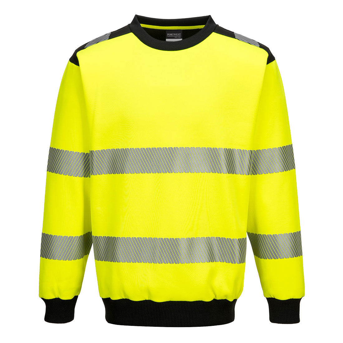Portwest PW379 PW3 Hi-Vis Sweatshirt - Yellow/Black