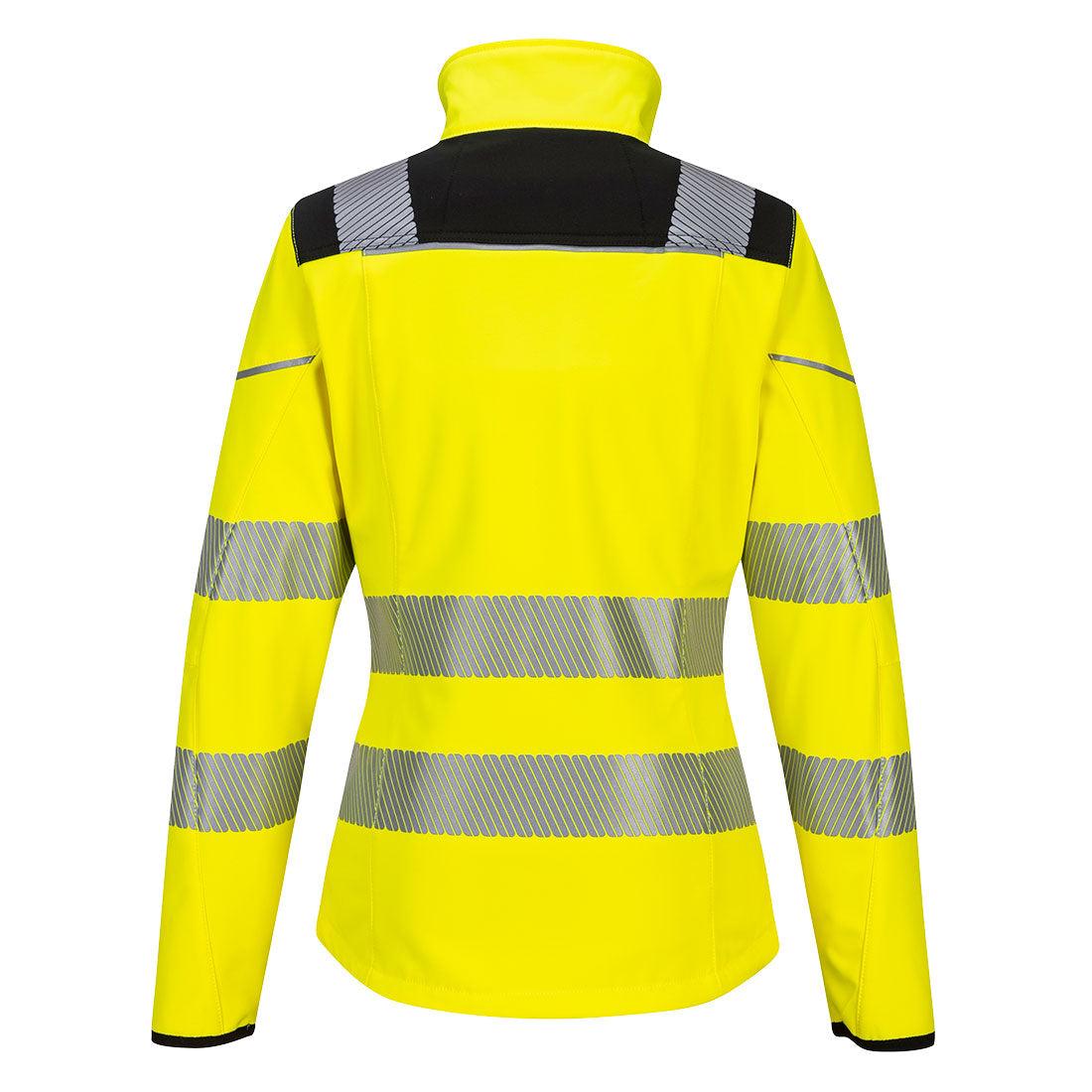 Portwest PW381 PW3 Hi-Vis Women's Softshell - Yellow/Black, back