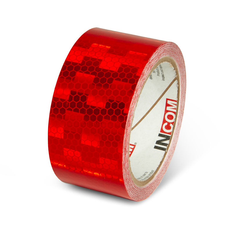 INCOM Prismatic Solid Color Tape Red 2 in