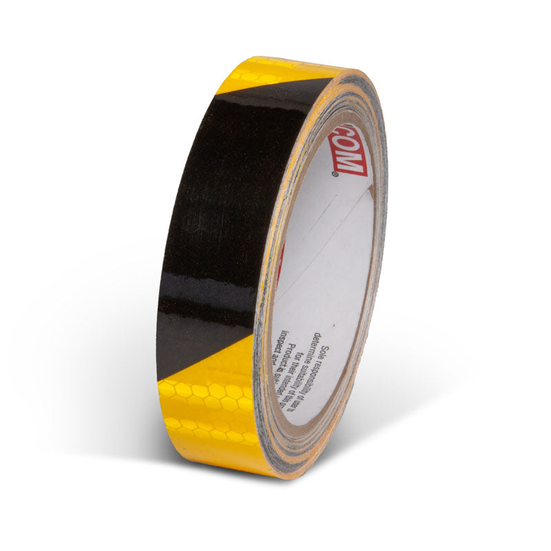 INCOM Prismatic Hazard Stripe Tape Yellow/Black 1 in