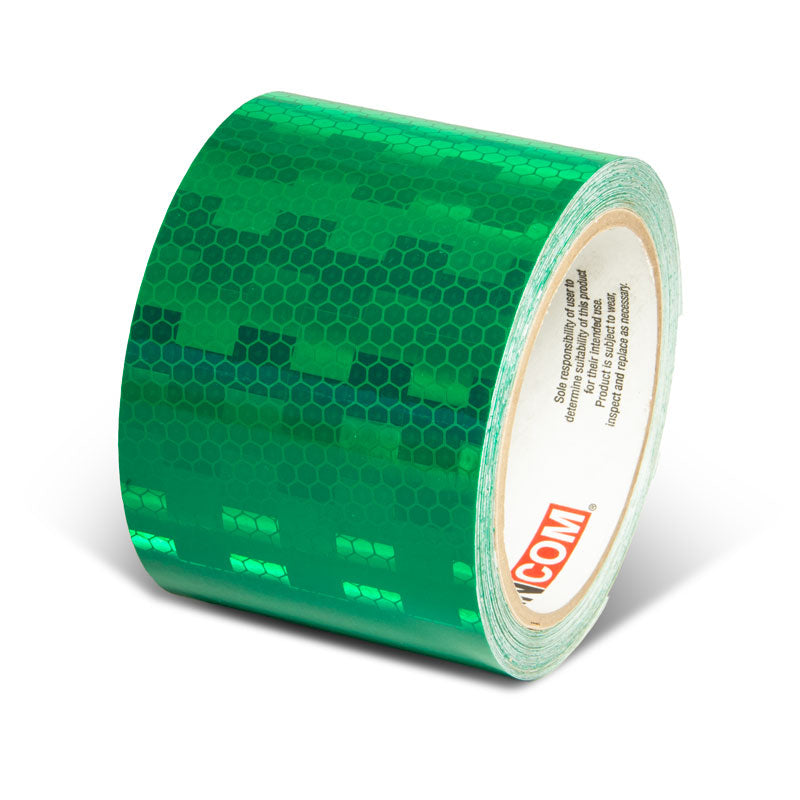 INCOM Prismatic Solid Color Tape Green 3 in
