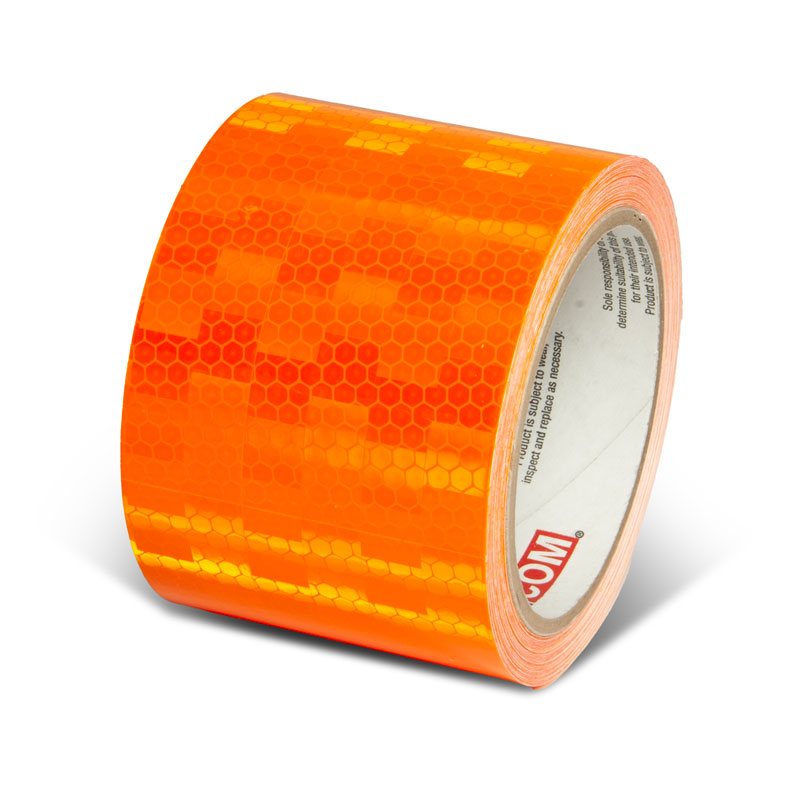 INCOM Prismatic Solid Color Tape Orange 3 in