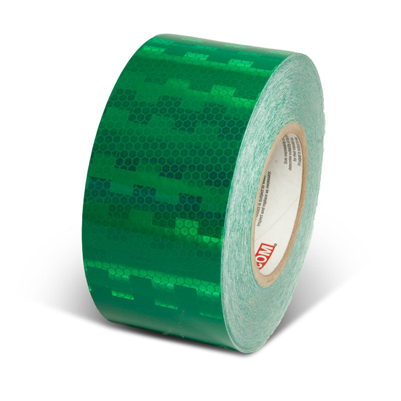 INCOM Prismatic Solid Color Tape 150 ft Green 3 in