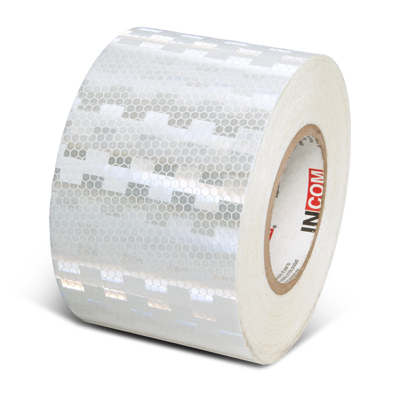 INCOM Prismatic Solid Color Tape 150 ft White 4 in