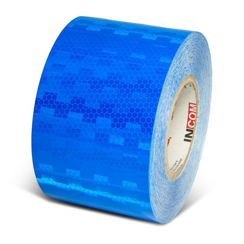 INCOM Prismatic Solid Color Tape 150 ft Blue 4 in